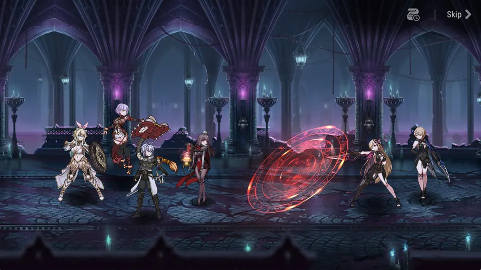 Official Steam store screenshot of Epic Seven combat — Steam CDN